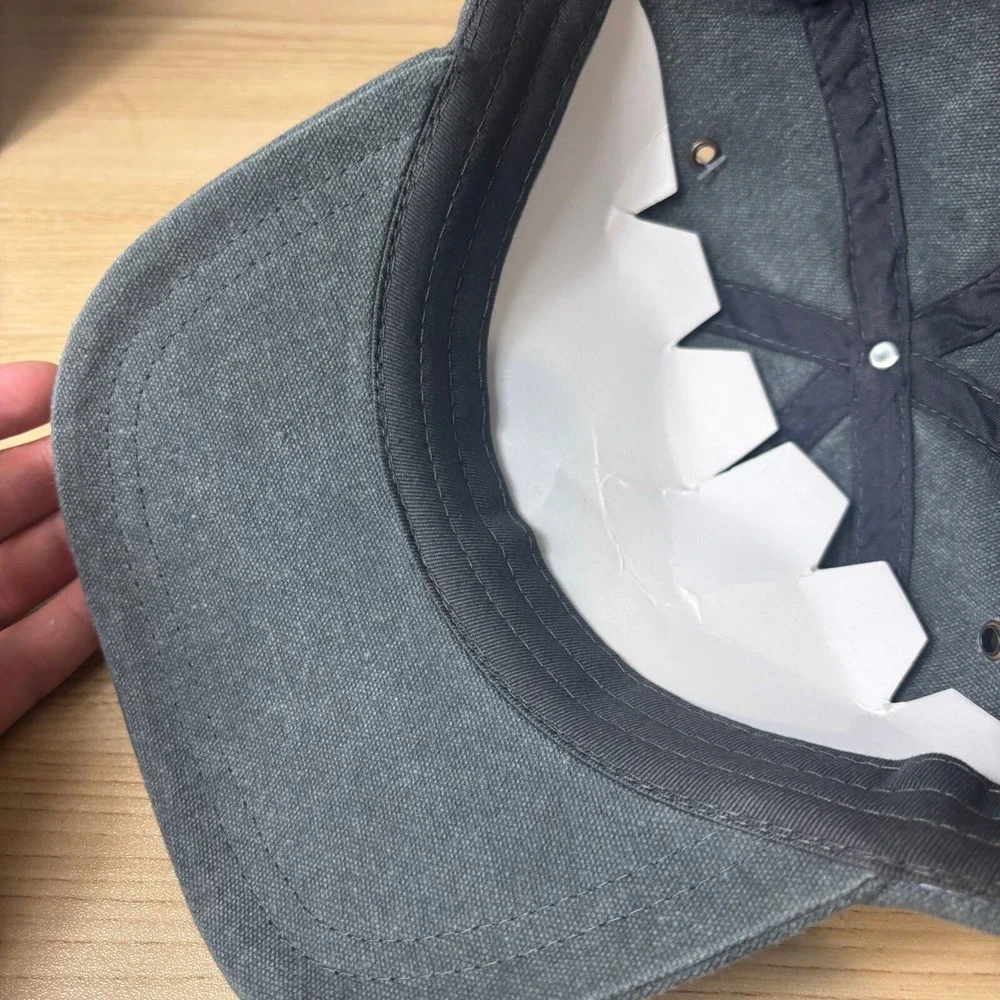 Bitter Root Land Trust Hat Strap Back Gray Canvas Baseball Cap Adjustable NWT‎